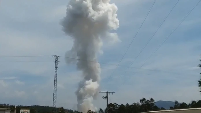 Výbuch pyrotechniky v Španielsku