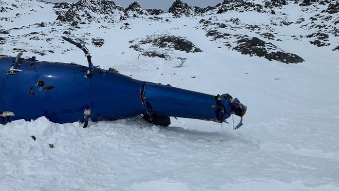 Nehoda vrtuľníku na Aljaške.