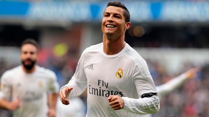 Christiano Ronaldo v zápase Deportiva La Coruňa.