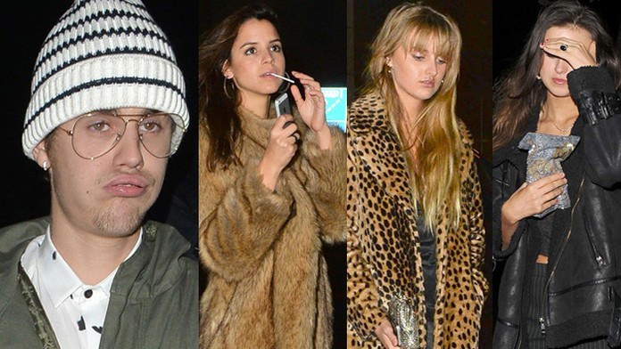 Dogabaný Bieber na párty. Opäť si do hotela odviedol tri dievčatá