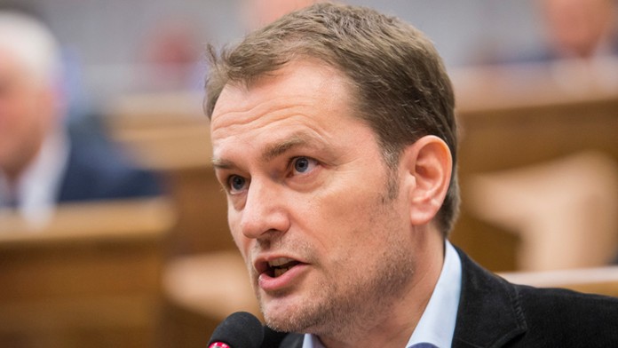 Opozičný poslanec a predseda hnutia OĽaNO-NOVA Igor Matovič.