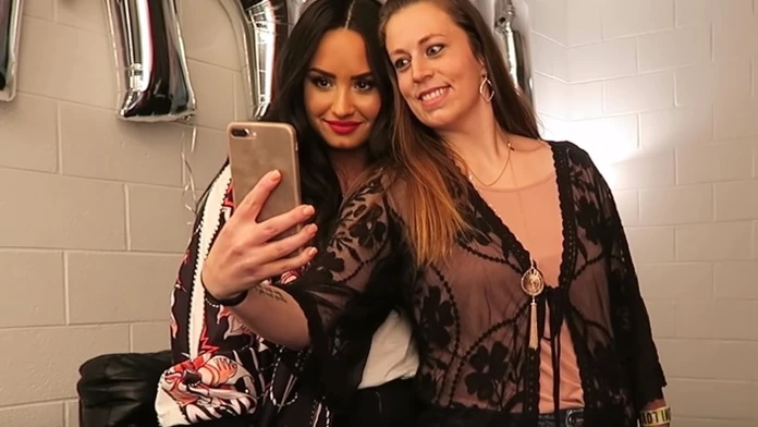 Demi Lovato s fanúšičkou