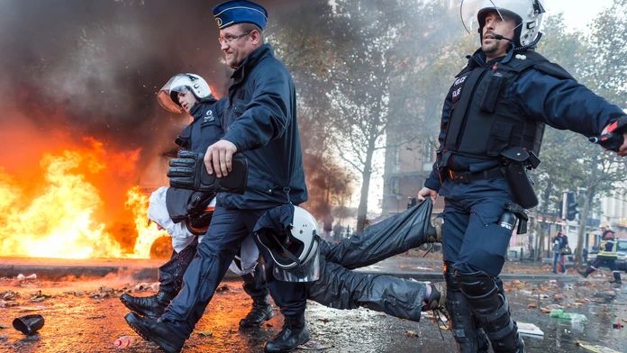Protest v Bruseli.