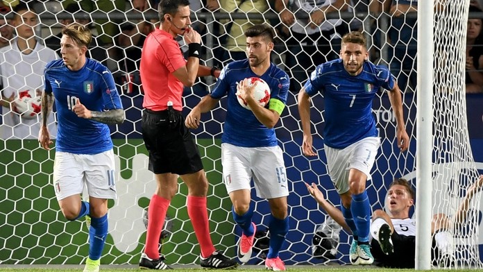 Jediný gól duelu Talianska s Nemeckom strelil Federcio Bernardeschi.