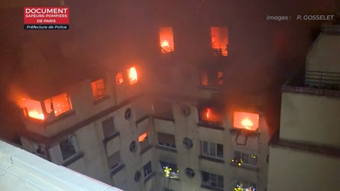 Požiar v Paríži.