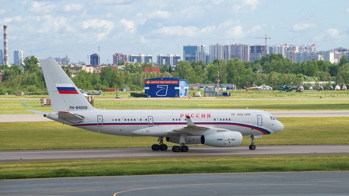 Letisková dráha v Petrohrade.