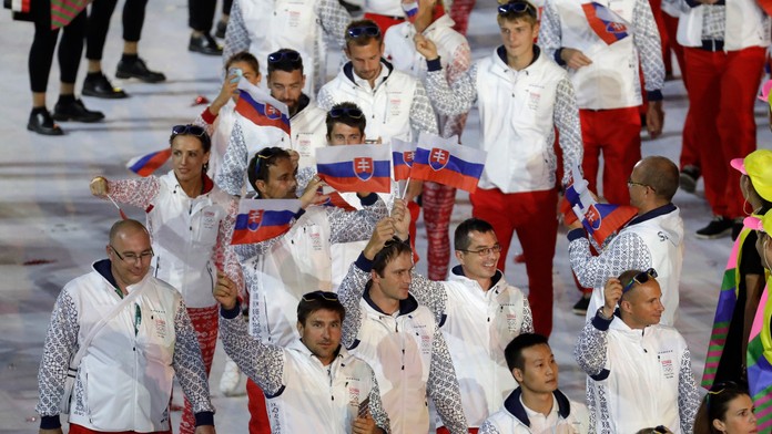 Reprezentanti spod Tatier počas otváracieho ceremoniálu OH v Riu.