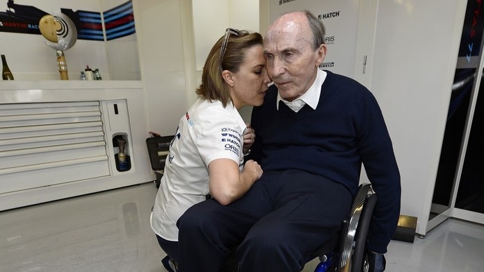Frank Williams s dcérou Claire.