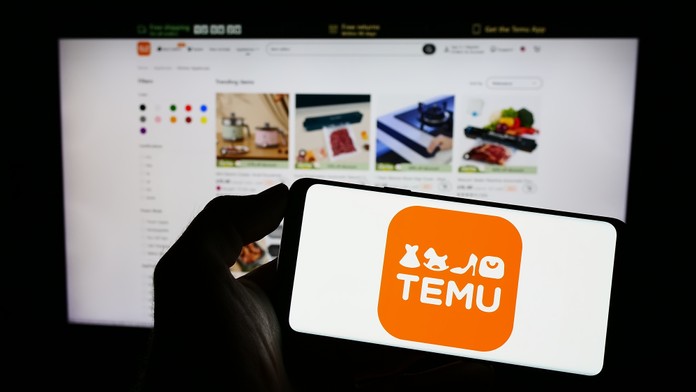 Na snímke je aplikácia Temu 