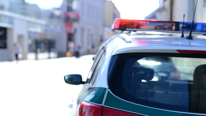 Policajné auto.