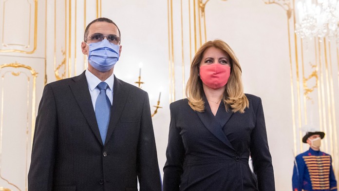 Generálny prokurátor Maroš Žilinka a prezidentka Zuzana Čaputová.