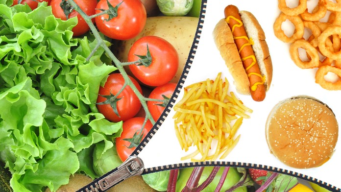 Jedlo - nezdravé a zdravé