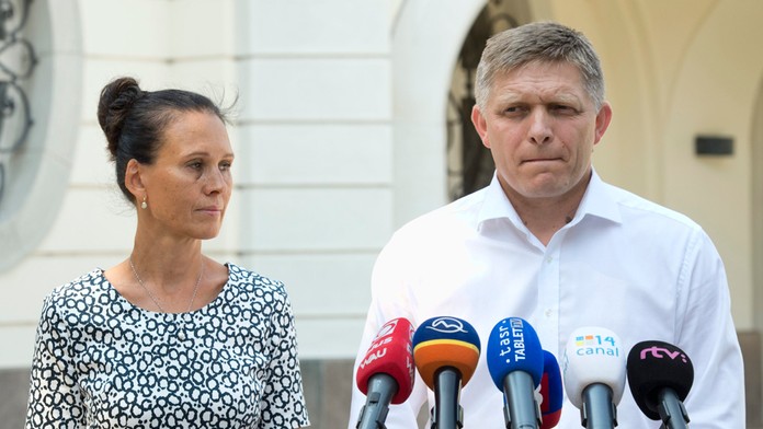 Robert Fico s manželkou Svetlanou.
