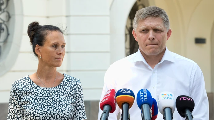 Robert Fico s manželkou Svetlanou.