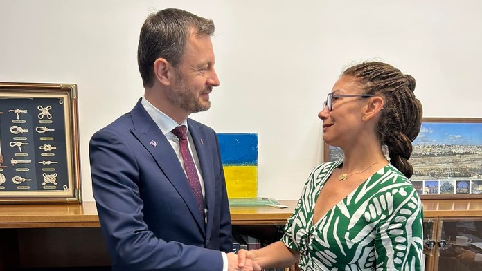 Eduard Heger a Lucia Ďuriš Nicholsonová 