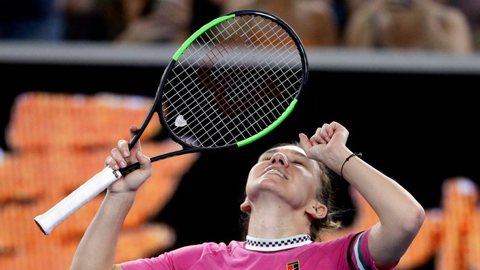 Tenistka Simona Halepová v 1. kole na Australian Open.