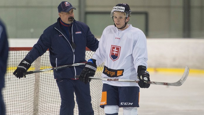 Tréner tímu Zdeno Cíger a Martin Réway.