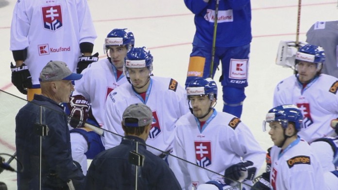 Hokejoví reprezentanti.