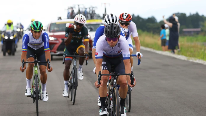Juraj Sagan počas individuálnych pretekov mužov v cestnej cyklistike.
