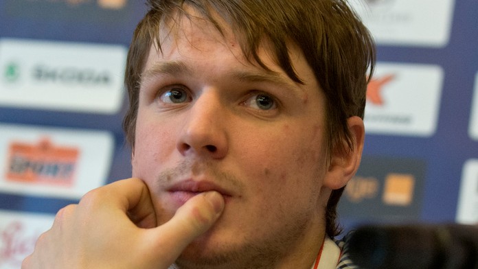 Denis Godla na tlačovke po prílete juniorov z Kanady.