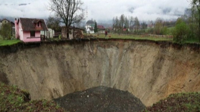 Zmiznutý rybník v obci Sanica v Bosne