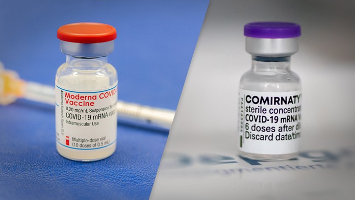 Vakcíny od spoločností Moderna a Pfizer/BioNTech.