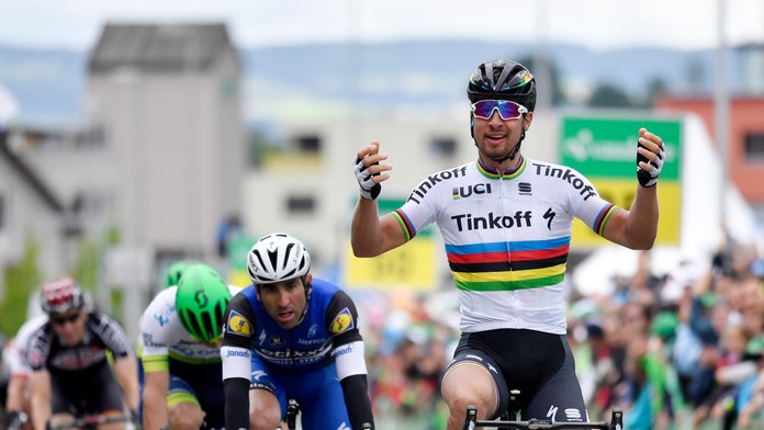  Peter Sagan vyhral druhú etapu pretekov Okolo Švajčiarska.