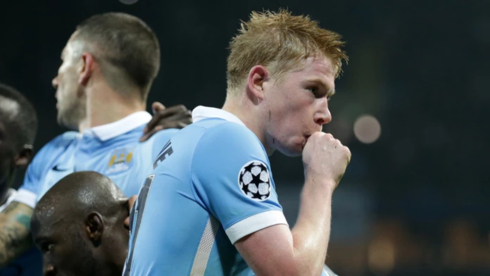 Futbalista Manchesteru City Kevin De Bruyne na archívnej snímke.