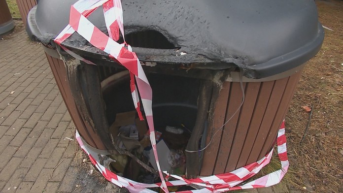 Delobuch zničil kontajner v Nitre.