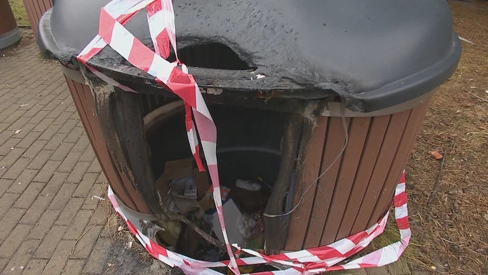 Delobuch zničil kontajner v Nitre.