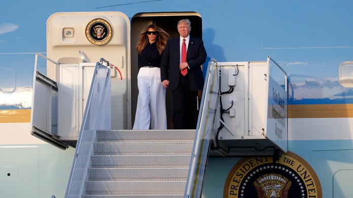 Donald Trump s prvoui dámou Melanie.