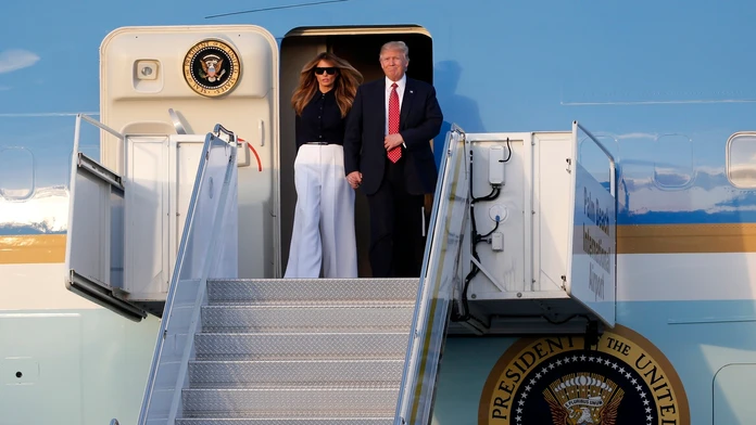 Donald Trump s prvoui dámou Melanie.