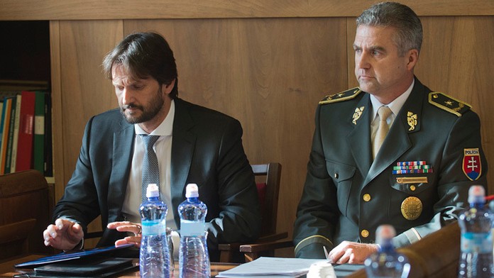 Minister vnútra Robert Kaliňák a prezident Policajného zboru Tibor Gašpar. 