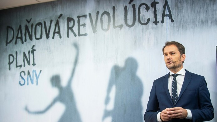 Igor Matovič na tlačovej konferencii.