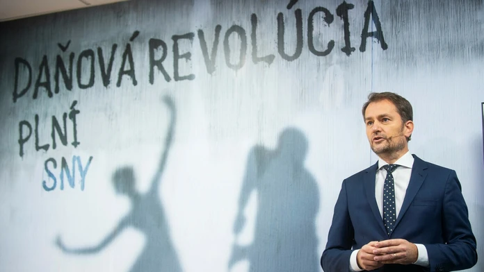 Igor Matovič na tlačovej konferencii.