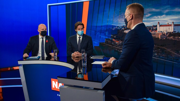 Jaroslav Naď a Robert Kaliňák v Na telo.