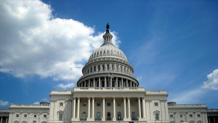 Budova amerického senátu.