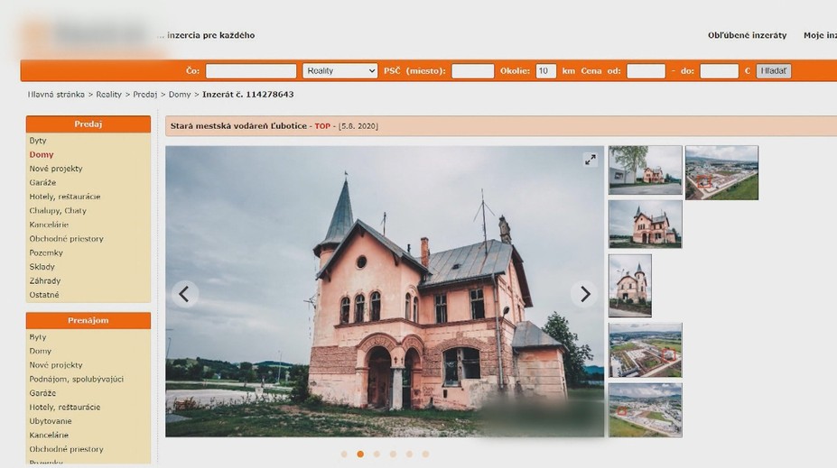 Historickú stavbu z Prešova ponúkajú na Bazoši