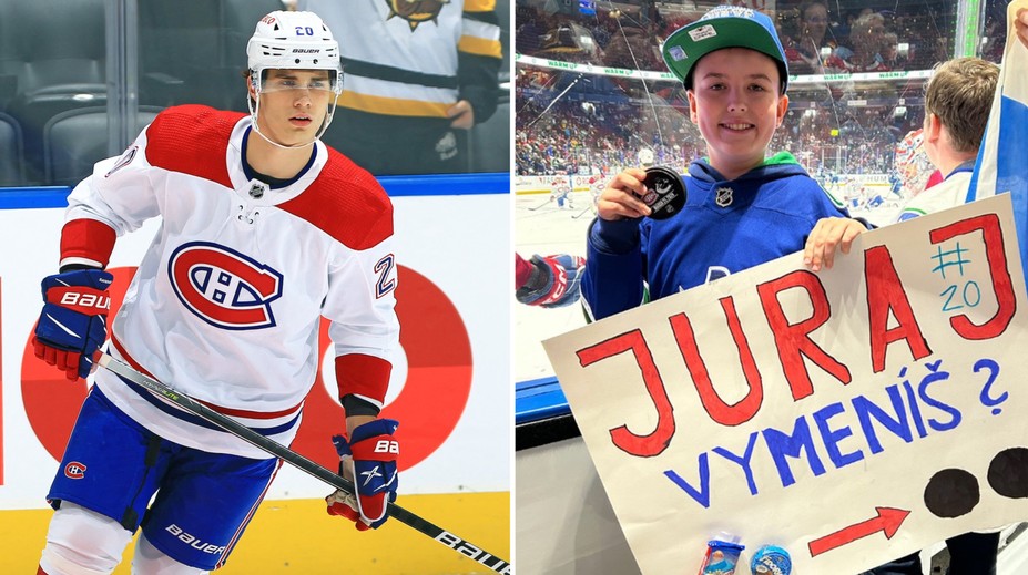 VIDEO: Vymeníš puk za horalku? Slafkovský rozveselil malého slovenského fanúšika