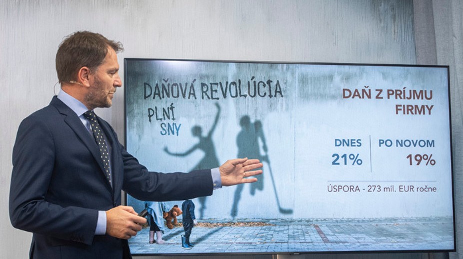 Igor Matovič navrhuje zníženie dane z príjmu pre právnické osoby