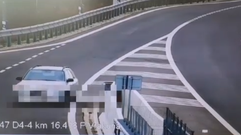 VIDEO: Vodič na diaľnici D4 kilometer cúval. K nešťastiu nechýbalo veľa