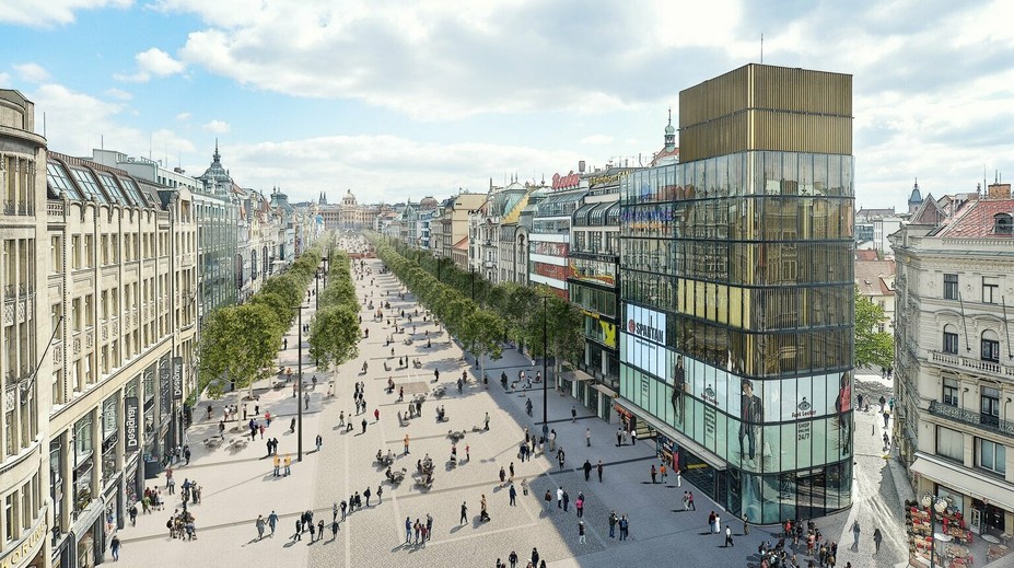 FOTO: Pražská radnica odsúhlasila veľkú rekonštrukciu Václavského námestia
