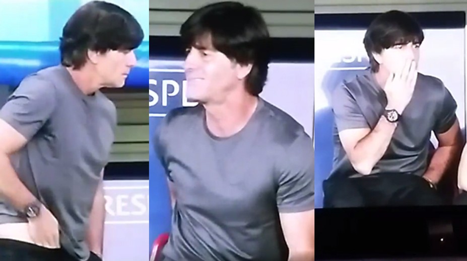 Taký fešák a takéto nechutnosti. Tréner Nemcov zabudol, že je v priamom prenose