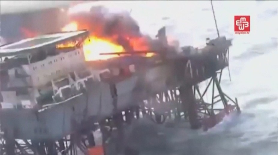 Na vrtnej plošine v Nórskom mori vypukol požiar