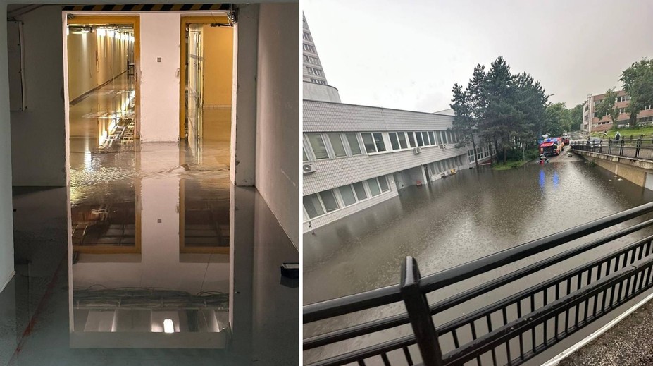 VIDEO: V ružinovskej nemocnici odstraňujú škody po potope. Pozrite si, ako to tam vyzeralo