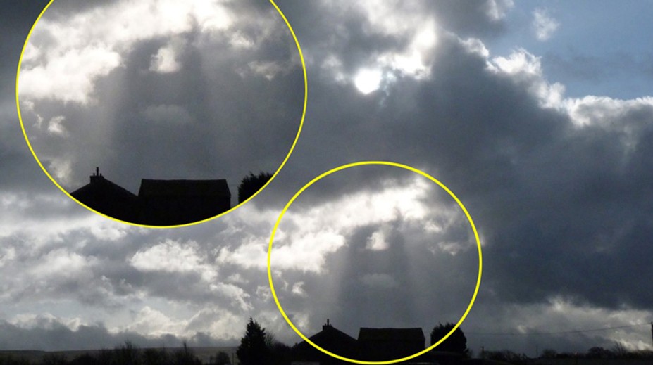 Žena vyfotila schody do neba