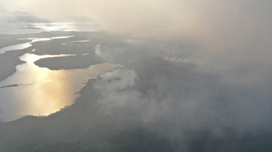 Dym z lesných požiarov na ruskom Ďalekom východe dosiahol až na Aljašku