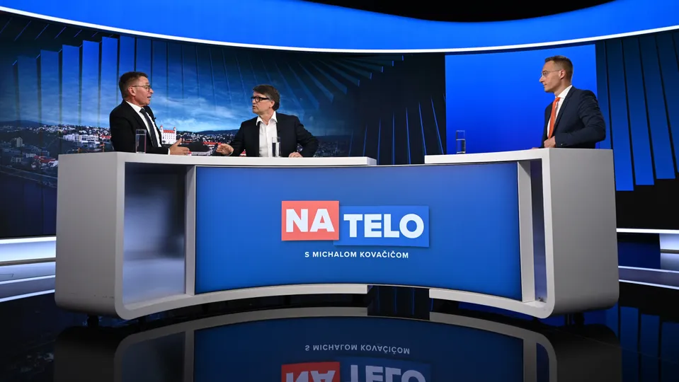 Ivan Mikloš, Marek Maďarič a Michal Kovačič v relácii Na telo