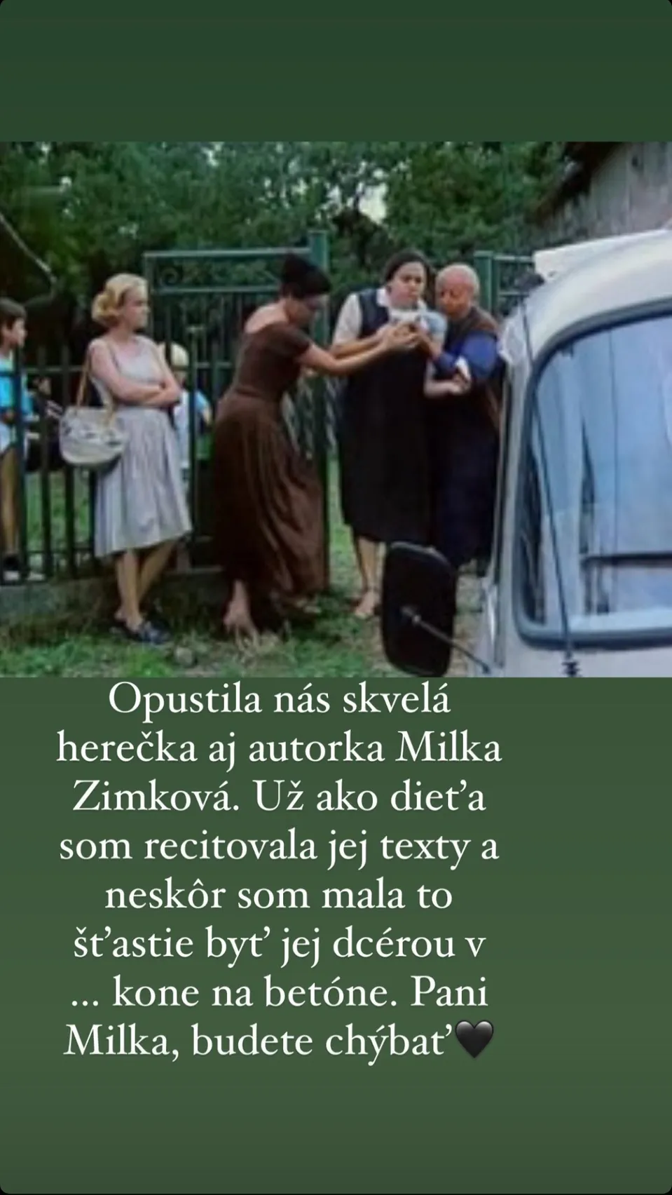 Na smrť Emílie Zimkovej zareagovala Michaela Čobejová