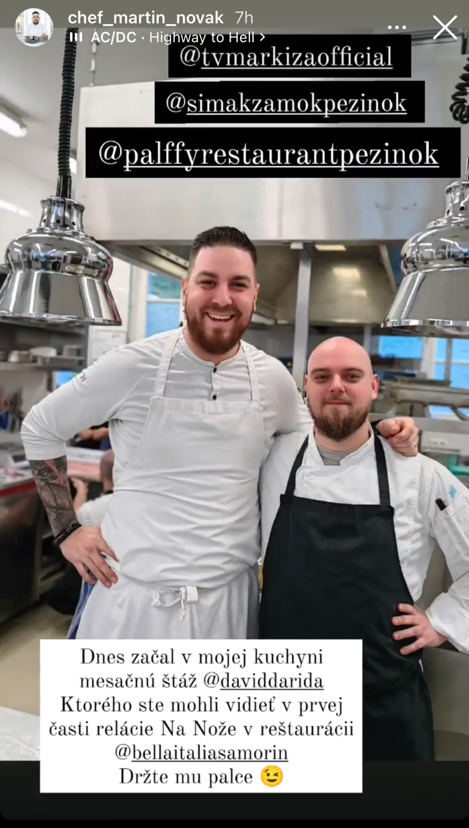 Na nože - David na stáži u Martina Nováka